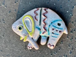 Hot Pamono Small Ceramic Art Wall Decor Relief, 1960s