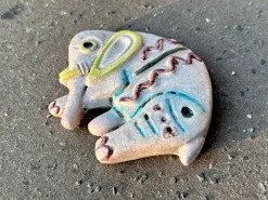 Hot Pamono Small Ceramic Art Wall Decor Relief, 1960s