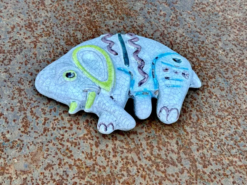 Hot Pamono Small Ceramic Art Wall Decor Relief, 1960s