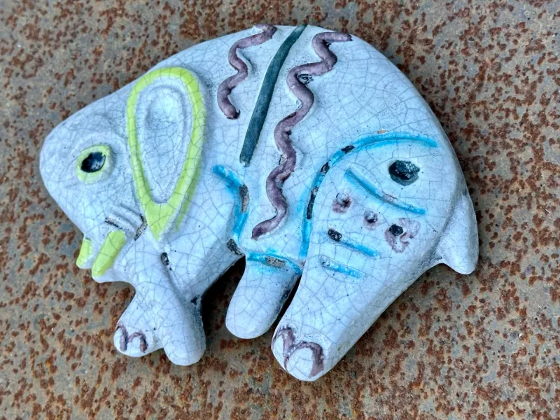 Hot Pamono Small Ceramic Art Wall Decor Relief, 1960s