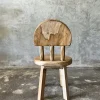 Pamono Small Children's Chair in Natural Blond Teak with Three-Bar Back> Children's Chairs