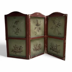 Pamono Small Chinoiserie Screen, 1890s><noscript><img width=