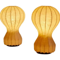 Clearance Pamono Small Cocoon Gatto Table Lamps by Achille & Pier Castiglioni for Flos, 1960, Set of 2