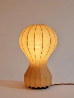 Clearance Pamono Small Cocoon Gatto Table Lamps by Achille & Pier Castiglioni for Flos, 1960, Set of 2