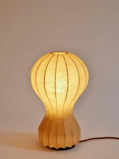 Clearance Pamono Small Cocoon Gatto Table Lamps by Achille & Pier Castiglioni for Flos, 1960, Set of 2