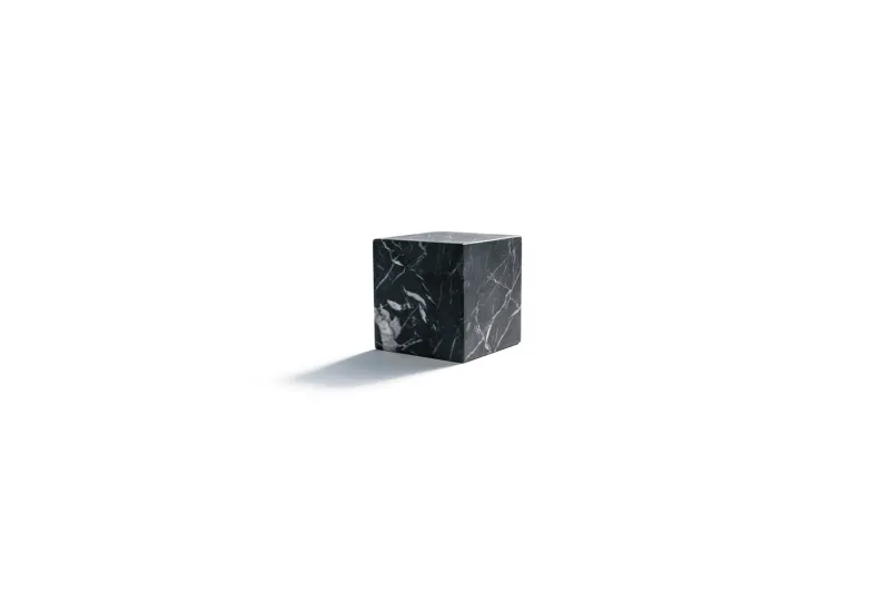 Hot Pamono Small Decorative Paperweight Cube in Black Marquina Marble