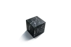 Hot Pamono Small Decorative Paperweight Cube in Black Marquina Marble