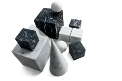 Hot Pamono Small Decorative Paperweight Cube in Black Marquina Marble