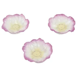 Online Pamono Small Early 20th Century Art Nouveau French Faience Floral Bowls, Set of 3