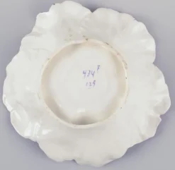 Best Pamono Small Early 20th Century Art Nouveau French Faience Floral Bowls, Set of 3