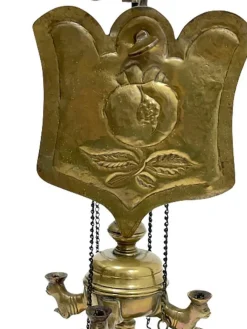 Pamono Small Early 19th Century Brass Lucerne Oil Lamp><noscript><img width=