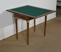Pamono Small Game Table in Louis XVI Style, Late 19th Century><noscript><img width=