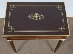 Pamono Small Game Table in Louis XVI Style, Late 19th Century><noscript><img width=