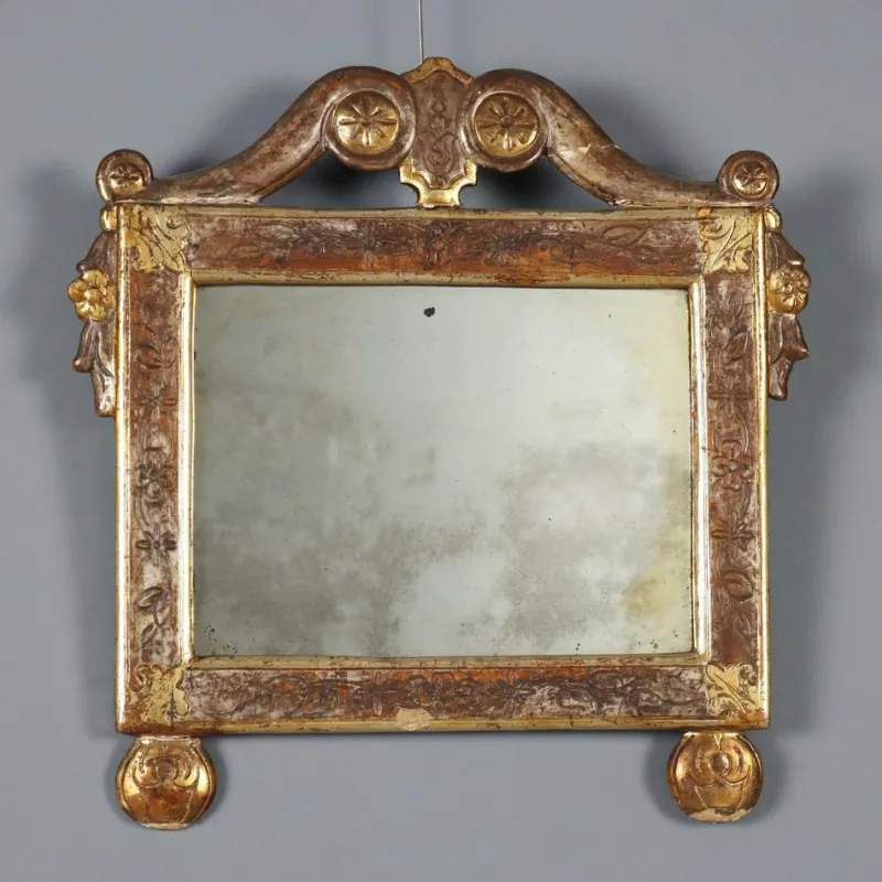 Pamono Small Gilded Wall Mirror> Mirrors