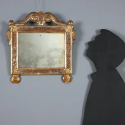 Pamono Small Gilded Wall Mirror> Mirrors