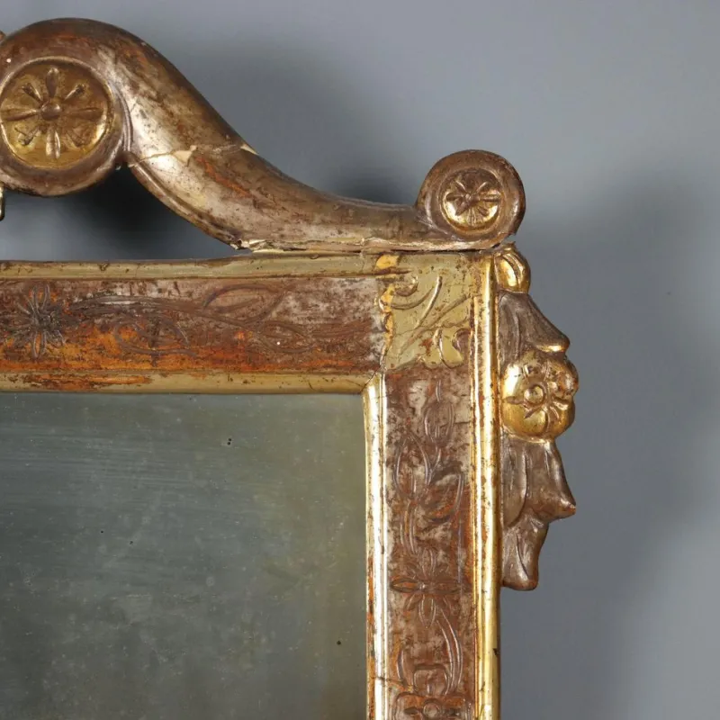 Pamono Small Gilded Wall Mirror> Mirrors