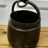 Pamono Small Heavy Hand Forged Iron Bucket, 1890s> Architectural Elements