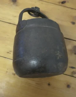 Pamono Small Heavy Hand Forged Iron Bucket, 1890s><noscript><img width=