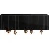 Pamono Small Il Pezzo 1 Black Sideboard by Il Pezzo Mancante> Storage