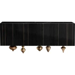 Pamono Small Il Pezzo 1 Black Sideboard by Il Pezzo Mancante> Storage