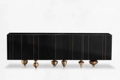 Pamono Small Il Pezzo 1 Black Sideboard by Il Pezzo Mancante><noscript><img width=