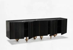 Pamono Small Il Pezzo 1 Black Sideboard by Il Pezzo Mancante><noscript><img width=