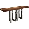 Sale Pamono Small Il Pezzo 6 Nickel Console Table by Il Pezzo Mancante