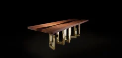 Sale Pamono Small Il Pezzo 6 Nickel Console Table by Il Pezzo Mancante