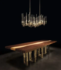 Sale Pamono Small Il Pezzo 6 Nickel Console Table by Il Pezzo Mancante
