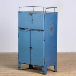 Best Pamono Small Industrial Iron Cabinet with Drawers, 1970s