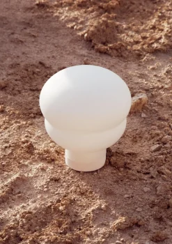 New Pamono Small Kumo Lamp in White Acetato with White Base