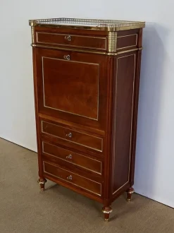 Discount Pamono Small Louis XVI Mahogany Secretary