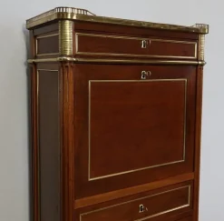 Discount Pamono Small Louis XVI Mahogany Secretary