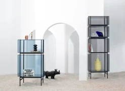 Pamono Small Lyn Shelf 8400BL in Blue by Visser & Meijwaard for Pulpo><noscript><img width=