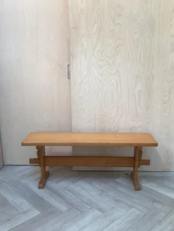 Discount Pamono Small Midcentury Modern Bench in Pine, 1970