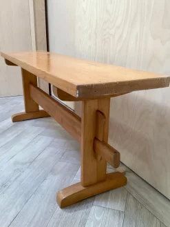Discount Pamono Small Midcentury Modern Bench in Pine, 1970