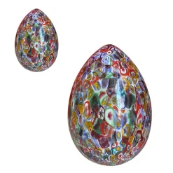 Best Pamono Small Murano Style Glass Egg Table Lamps by Simoeng, Set of 2