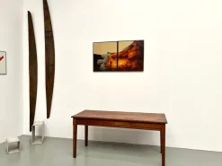 Hot Pamono Small Oak and Cherry Table, 1950s
