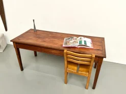 Hot Pamono Small Oak and Cherry Table, 1950s