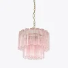 Pamono Small Pink Treviso Chandelier from Pure White Lines> Ceiling Lights