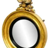 New Pamono Small Regency Circular Gilt and Gesso Convex Mirror, 1830