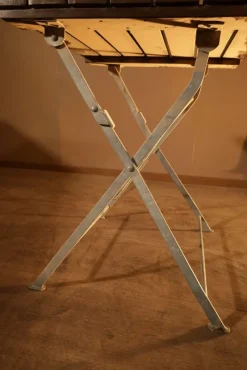 Sale Pamono Small Sanded and Varnished Garden Table