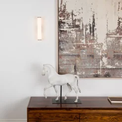Clearance Pamono Small Sarral Alabaster Wall Light from Pure White Lines