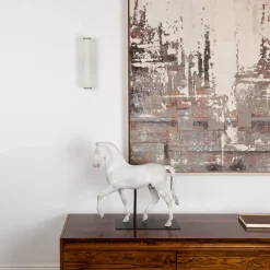 Clearance Pamono Small Sarral Alabaster Wall Light from Pure White Lines