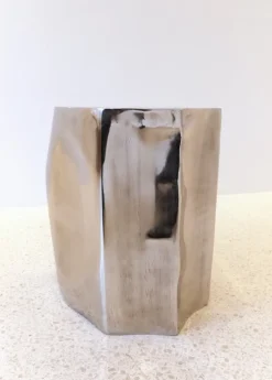 Pamono Small Side Decorative Table in Inox Stainless Steel by Atelier Ellery><noscript><img width=