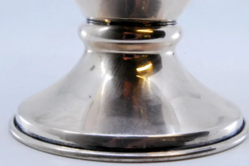 Pamono Small Silver Jug with Circular Base and Gold Interior> Bottles, Carafes & Jugs