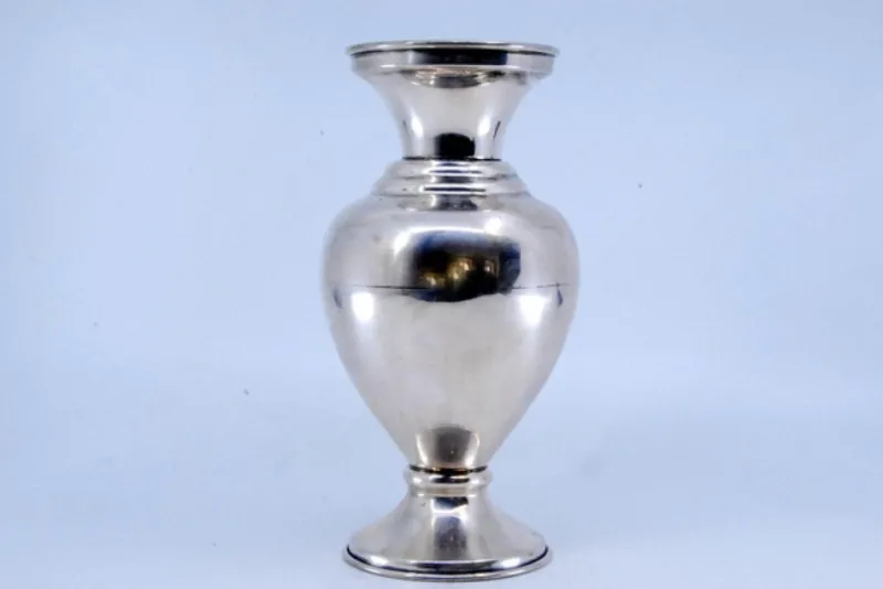 Pamono Small Silver Jug with Circular Base and Gold Interior> Bottles, Carafes & Jugs