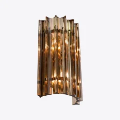 Sale Pamono Small Smoked Quartz Amaro Wall Light from Pure White Lines
