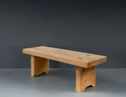 Sale Pamono Small Softwood Bench, 1950s