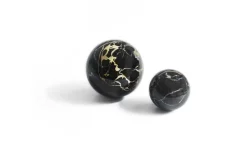 Pamono Small Sphere Shaped Paper Weight in Grey Marble><noscript><img width=